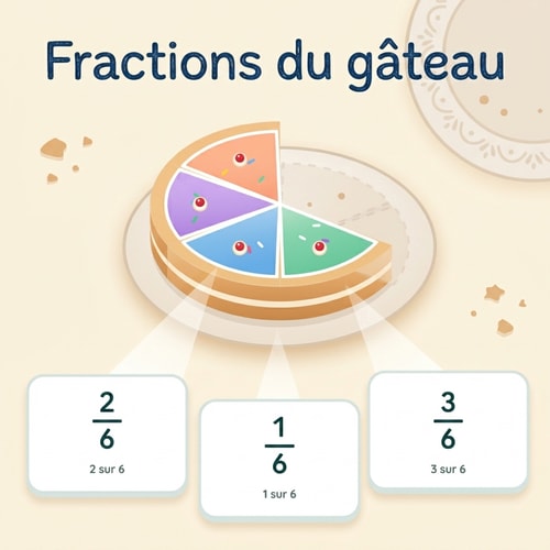Fractions du gâteau